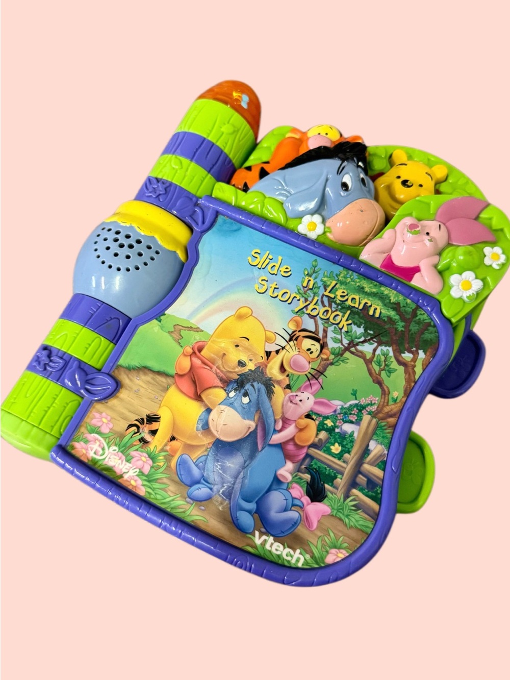 VTech Slide 'n Learn Storybook - Bright Multi-Color Interactive Learning Toy